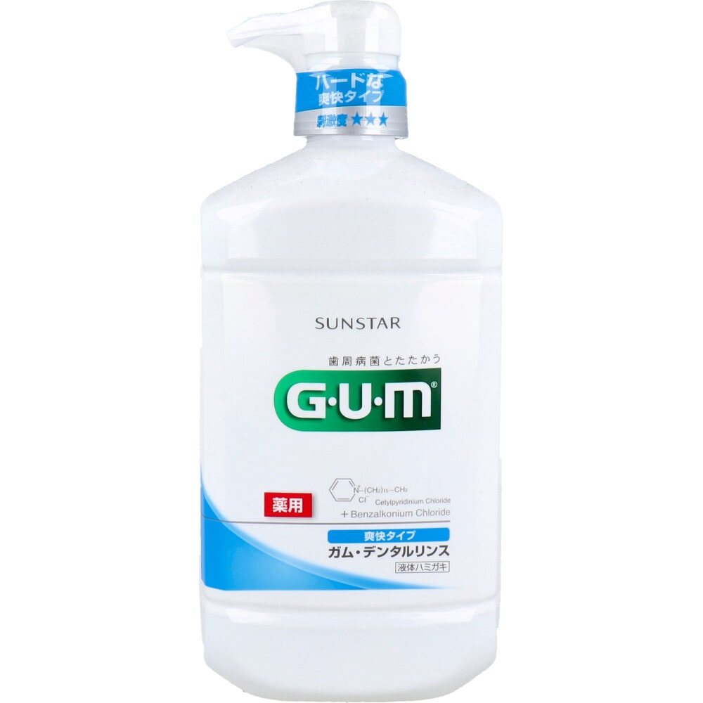 サンスター　GUM ガム・デンタルリンス 薬用 爽快タイプ 960mL　1個（ご注文単位1個）【直送品】