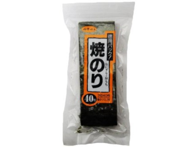 白子のり焼のりおにぎり3切40枚 ※軽（ご注文単位10個）【直送品】