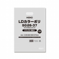 HEIKO 手抜きポリ袋 LDカラーポリ SG26-37 ナチュラル 表記入り 100枚