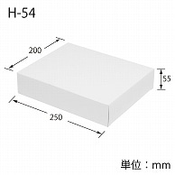 HEIKO 箱 白無地汎用ボックス H-54 10枚