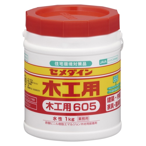 AE-194 木工用接着剤605　ポリ1kg【業】 1巻 (ご注文単位1巻)【直送品】