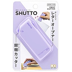 サンスター文具 開梱ｶｯﾀｰ&ﾚﾀｰｵｰﾌﾟﾅｰ SHUTTO(ｼｭｯﾄ) LV   S3720802 S3720802 1個（ご注文単位1個）【直送品】