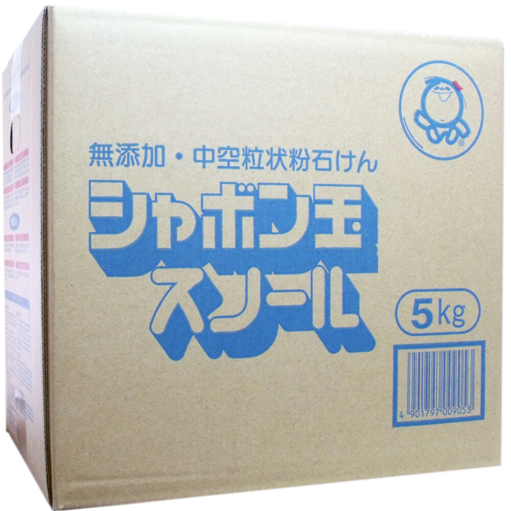 シャボン玉石けん　無添加シャボン玉スノール 洗濯用粉石けん 5Kg　1個（ご注文単位1個）【直送品】