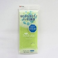 東和産業 Bodyte　ナイロンタオル かため グリーン 1個（ご注文単位5個）【直送品】