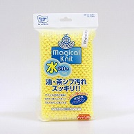 東和産業 マジカルニット 食器洗いクリーナー イエロー 1個（ご注文単位10個）【直送品】