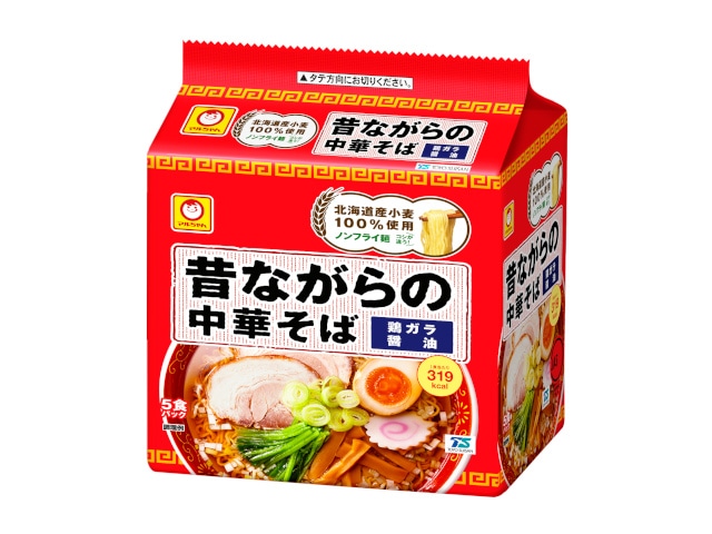 マルちゃん昔ながらの中華そば5食108g※軽（ご注文単位6個）【直送品】