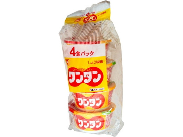 マルちゃんカップワンタンしょうゆ味32g4袋 ※軽（ご注文単位6個）【直送品】