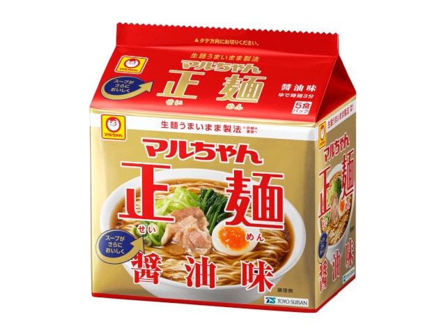 マルちゃんマルちゃん正麺醤油味5食パック105g※軽（ご注文単位6個）【直送品】