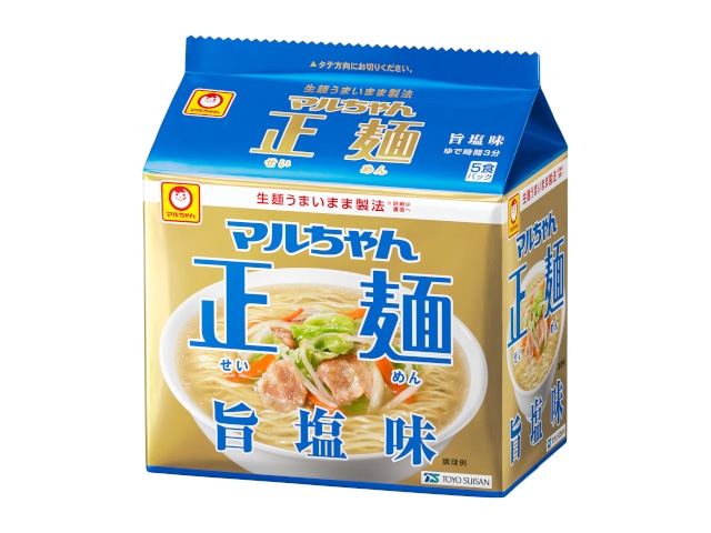 マルちゃんマルちゃん正麺旨塩5食パック112g※軽（ご注文単位6個）【直送品】