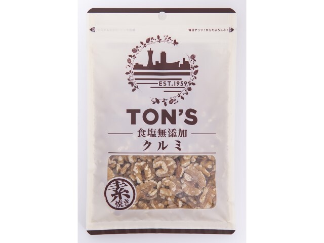 東洋ナッツ食品食塩無添加クルミ105g※軽（ご注文単位10個）【直送品】