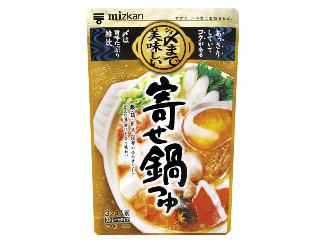 ミツカン〆まで美味寄せ鍋つゆストレート750g※軽（ご注文単位12個）【直送品】