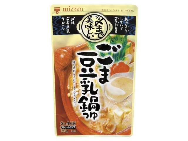 ミツカン〆まで美味しいごま豆乳鍋つゆストレート※軽（ご注文単位12個）【直送品】