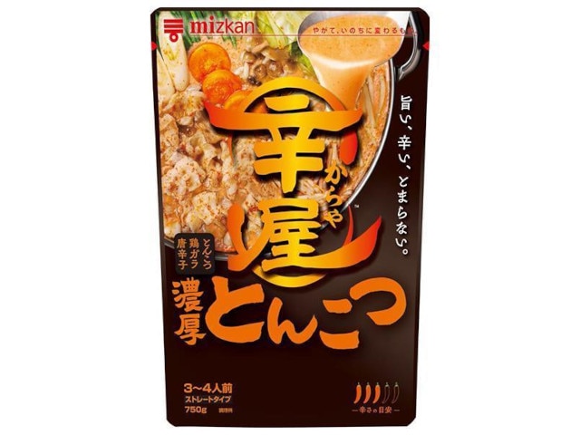 ミツカン辛屋濃厚とんこつ鍋つゆ750g※軽（ご注文単位12個）【直送品】