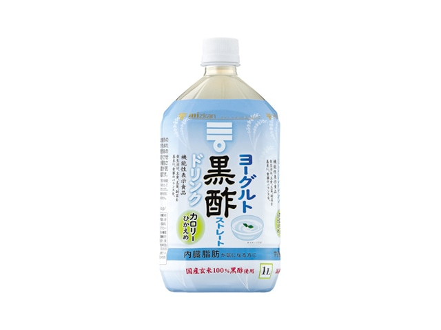 ミツカンヨーグルト黒酢ストレート1L※軽（ご注文単位12個）【直送品】