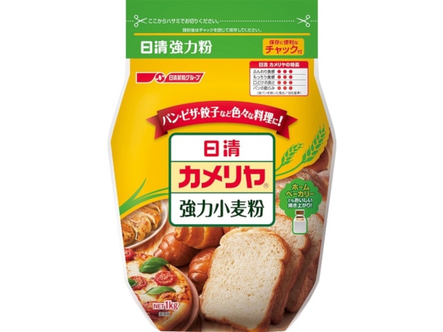 日清フーズカメリヤチャック付1Kg※軽（ご注文単位5個）【直送品】