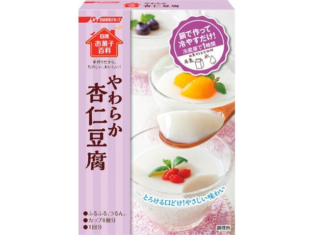 日清フーズお菓子百科やわらか杏仁豆腐60g※軽（ご注文単位6個）【直送品】