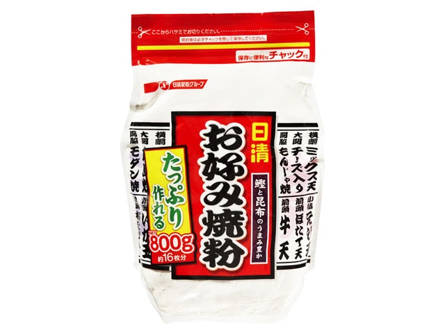 日清フーズお好み焼粉800g※軽（ご注文単位9個）【直送品】