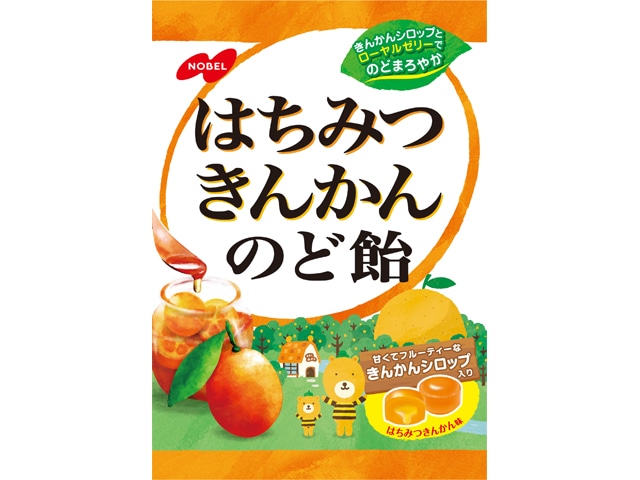 ノーベル製菓はちみつきんかんのど飴110g※軽（ご注文単位6個）【直送品】