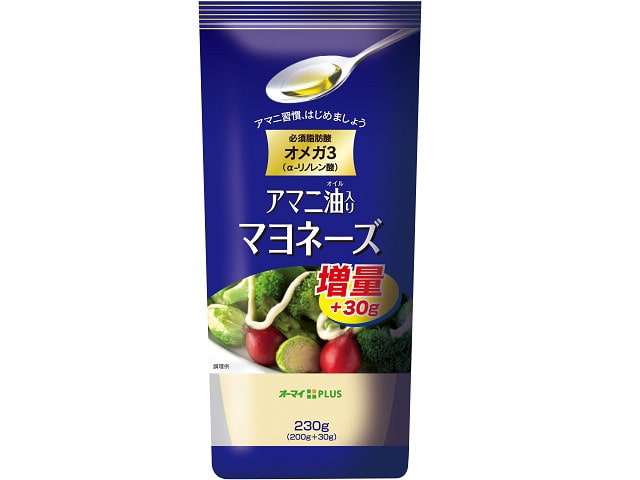 オーマイPLUSアマニ油入マヨネーズ200g※軽（ご注文単位12個）【直送品】