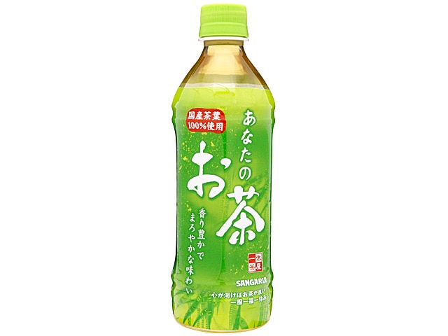 サンガリアあなたのお茶500ml※軽（ご注文単位24個）【直送品】