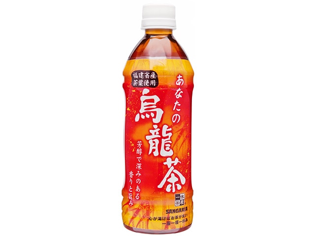 サンガリアあなたの烏龍茶ペット500ml※軽（ご注文単位24個）【直送品】