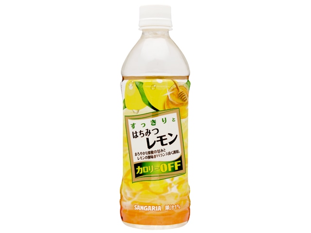 サンガリアすっきりはちみつレモンP500ml※軽（ご注文単位24個）【直送品】