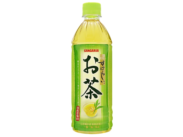 サンガリア一休茶屋すばらしいお茶ペット500ml※軽（ご注文単位24個）【直送品】