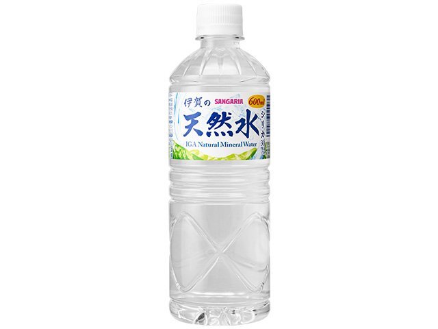 サンガリア伊賀の天然水ペット600ml※軽（ご注文単位24個）【直送品】