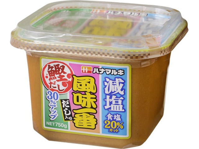 ハナマルキだし入り風味一番減塩750g※軽（ご注文単位6個）【直送品】