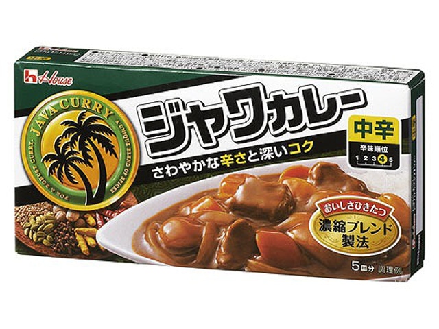 ハウスジャワカレー中辛104g※軽（ご注文単位10個）【直送品】