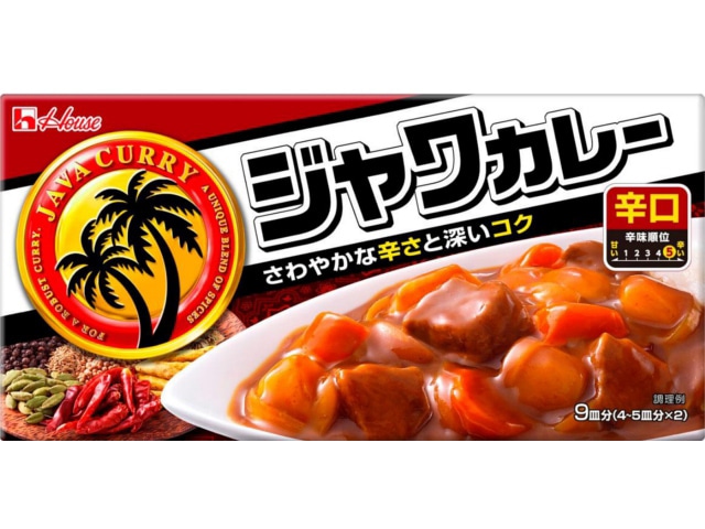 ハウスジャワカレー辛口185g※軽（ご注文単位10個）【直送品】