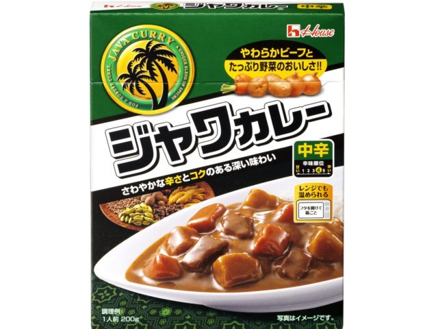 ハウスレトルトジャワカレー中辛200g※軽（ご注文単位10個）【直送品】