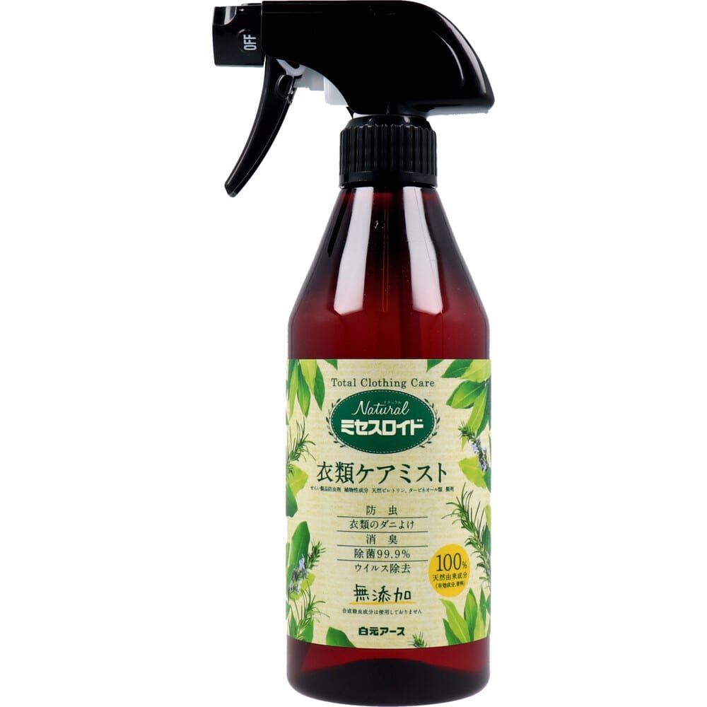 白元アース　Natural ミセスロイド 衣類ケアミスト 400mL　1個（ご注文単位1個）【直送品】