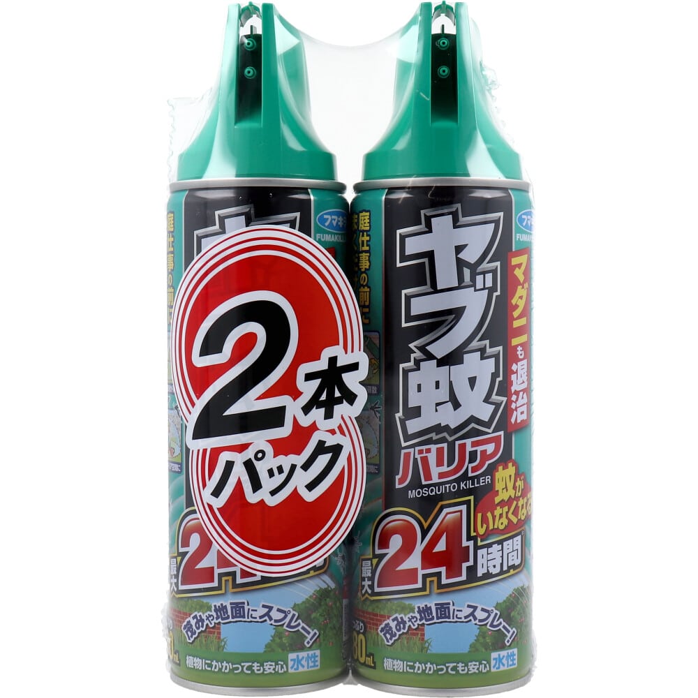 フマキラー　ヤブ蚊バリア 24時間 480mL×2本パック　1パック（ご注文単位1パック）【直送品】