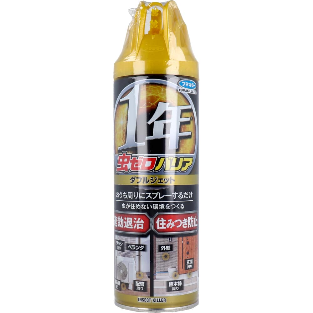 フマキラー　虫ゼロバリア ダブルジェット 屋外専用 無香料 450mL　1個（ご注文単位1個）【直送品】