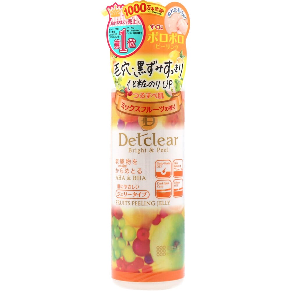 明色化粧品　DETクリア ブライト＆ピール ピーリングジェリー ミックスフルーツの香り 180mL　1個（ご注文単位1個）【直送品】