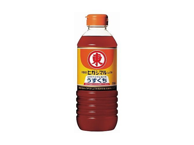 ヒガシマルうすくちしょうゆペット500ml※軽（ご注文単位12個）【直送品】