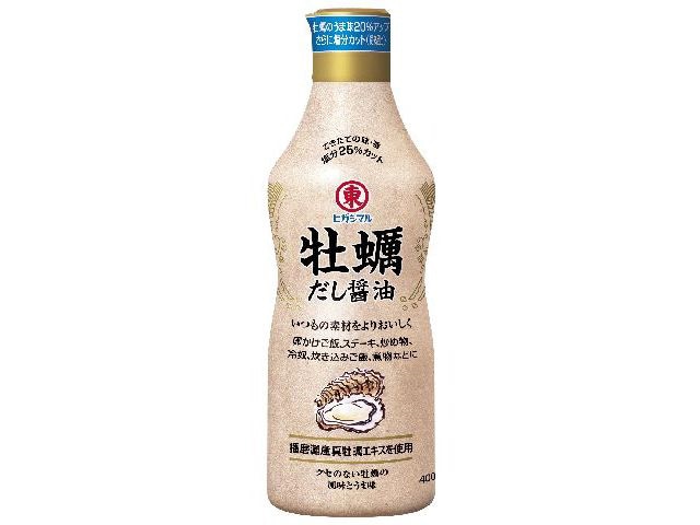 ヒガシマル牡蠣だししょうゆ400ml※軽（ご注文単位12個）【直送品】