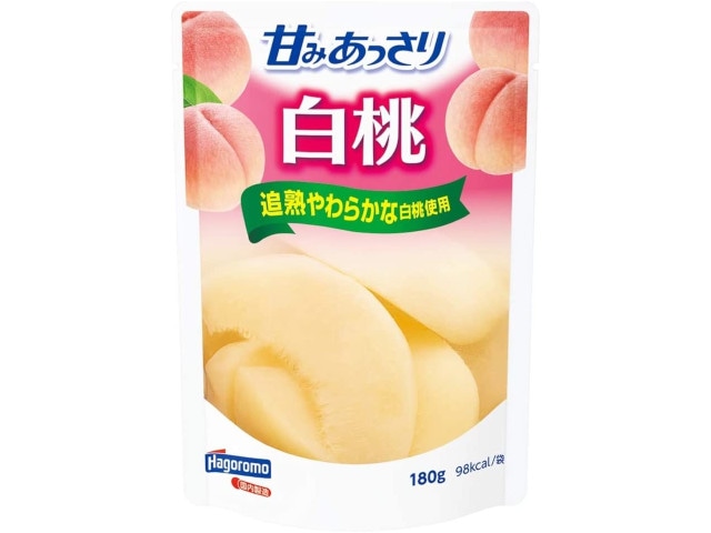 はごろも甘みあっさり白桃パウチ180g※軽（ご注文単位6個）【直送品】