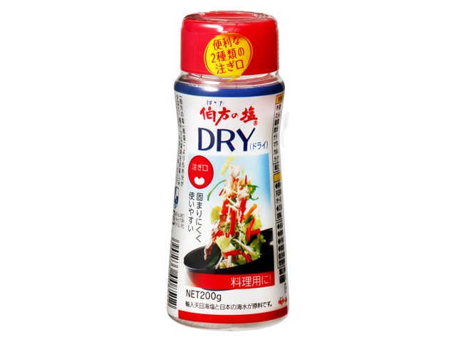 伯方の塩DRY（ボトル）200g※軽（ご注文単位5個）【直送品】