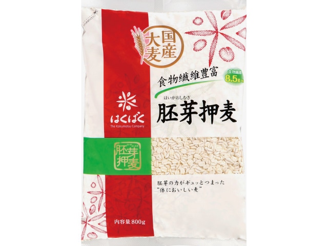 はくばく胚芽押麦800g※軽（ご注文単位6個）【直送品】