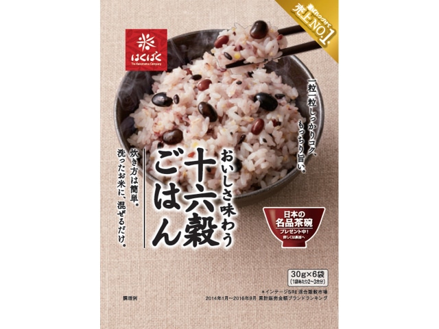 はくばくおいしさ味わう十六穀ごはん30g6袋 ※軽（ご注文単位6個）【直送品】