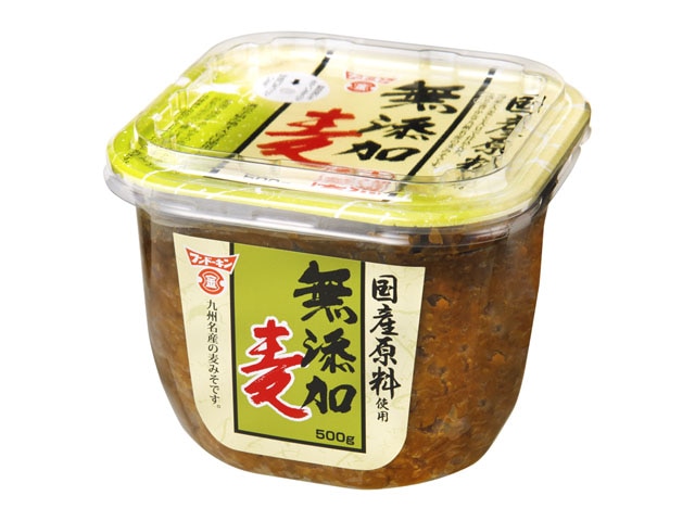 フンドーキン国産原料無添加麦500g※軽（ご注文単位6個）【直送品】