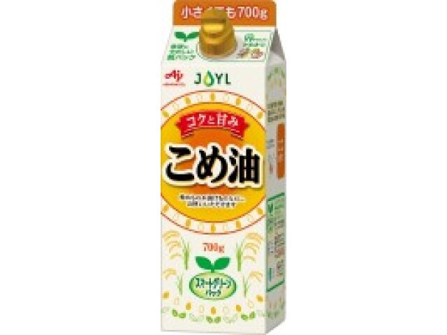 J-オイルミルズこめ油700g※軽（ご注文単位6個）【直送品】