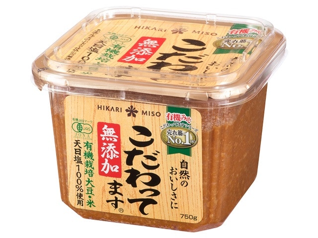 ひかり味噌こだわってます無添加カップ750g※軽（ご注文単位8個）【直送品】