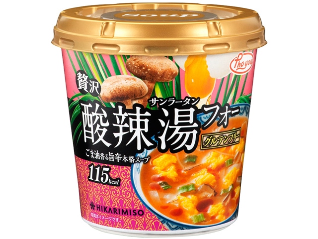 ひかり味噌Phoyou贅沢酸辣湯フォーカップ1食※軽（ご注文単位6個）【直送品】