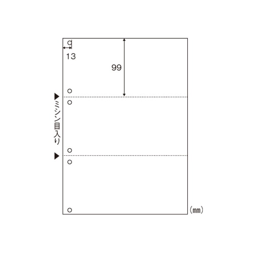 BPE2005 エコノミーマルチプリンタ帳票3面6穴 1箱 (ご注文単位1箱)【直送品】