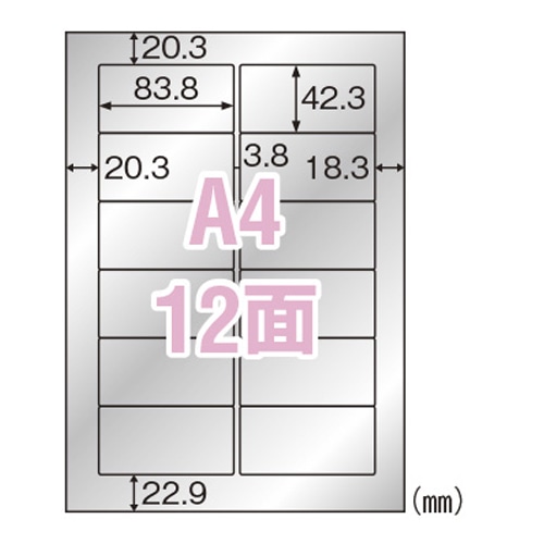 KLPS861S シルバーフィルム備品用　A4　12面 1パック (ご注文単位1パック)【直送品】