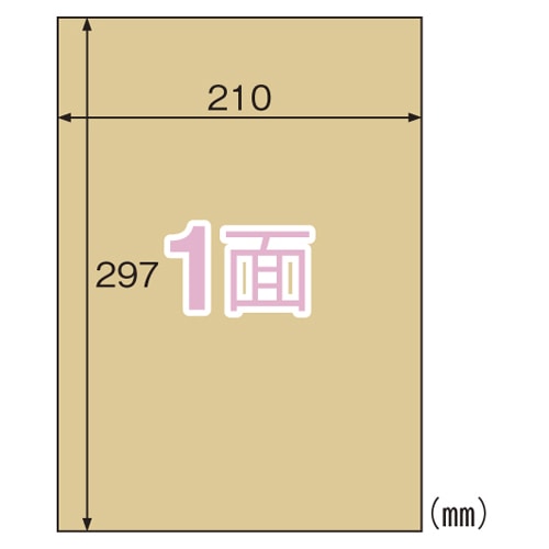 OPC862 クラフト紙ラベルライト　全面 1パック (ご注文単位1パック)【直送品】