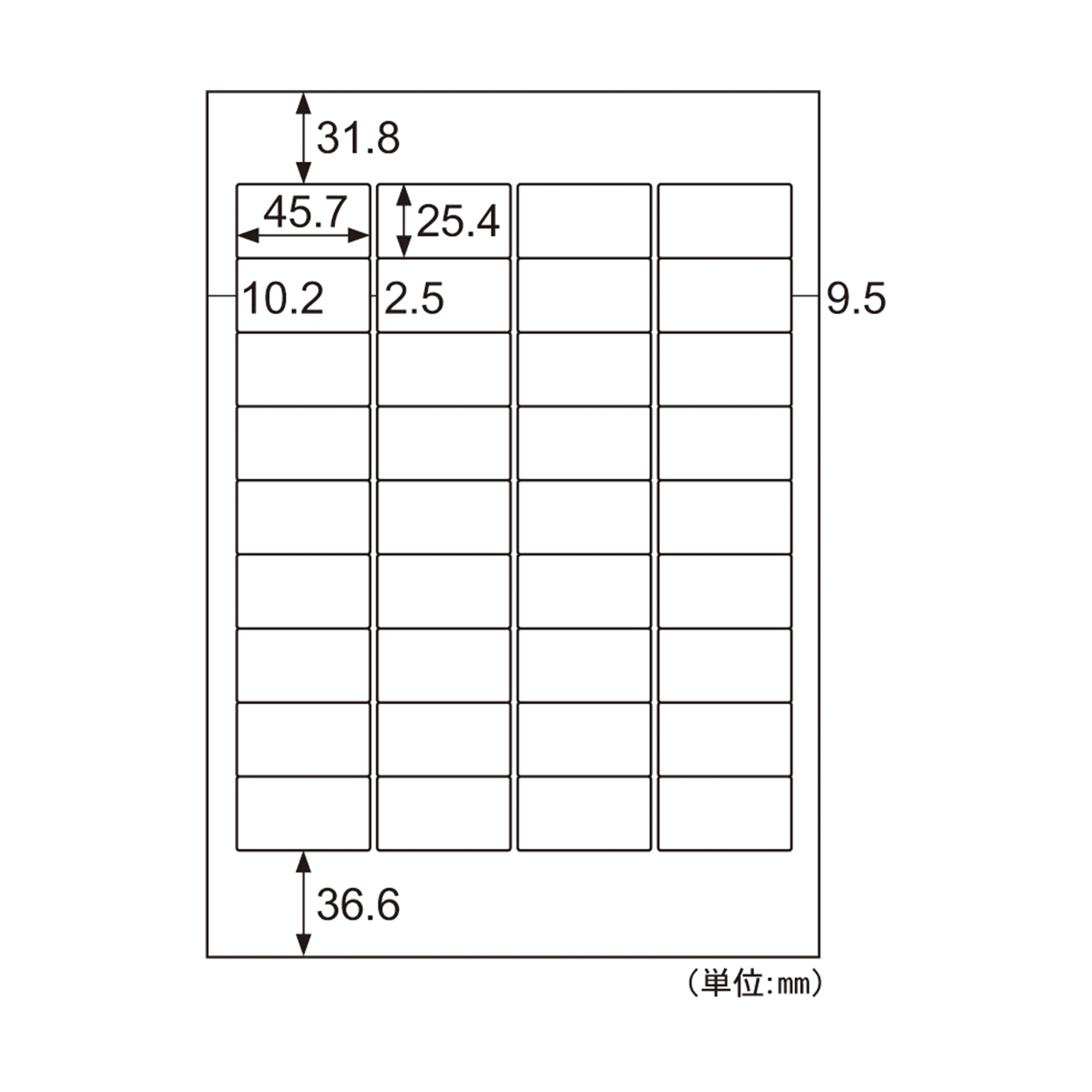 SB871N A4タックシール36面 1箱 (ご注文単位1箱)【直送品】